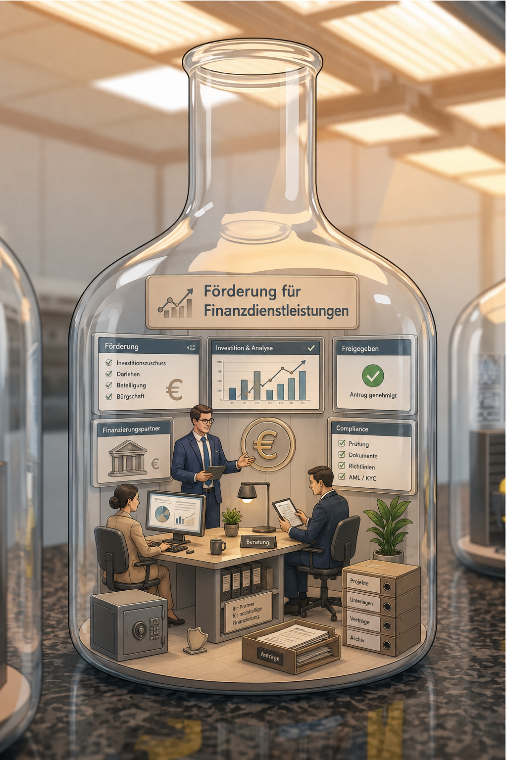 Förderung für Finanzdienstleistungen