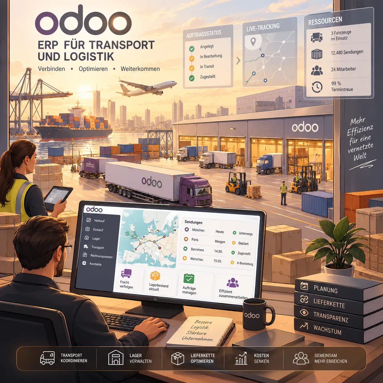 Odoo-Entwicklung für Ihre Logistikprozesse