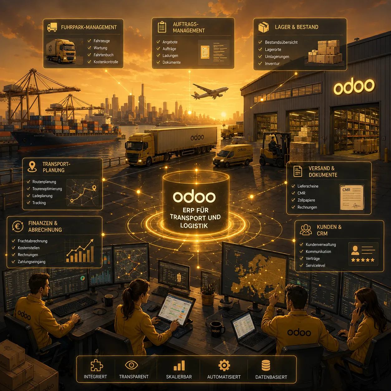 Odoo ERP-Lösungen für Transport und Logistik