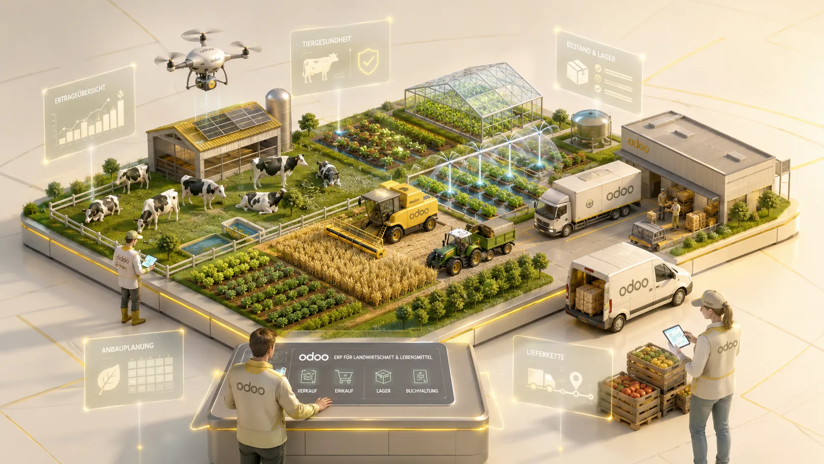 Odoo ERP für Landwirtschaft und Lebensmittel