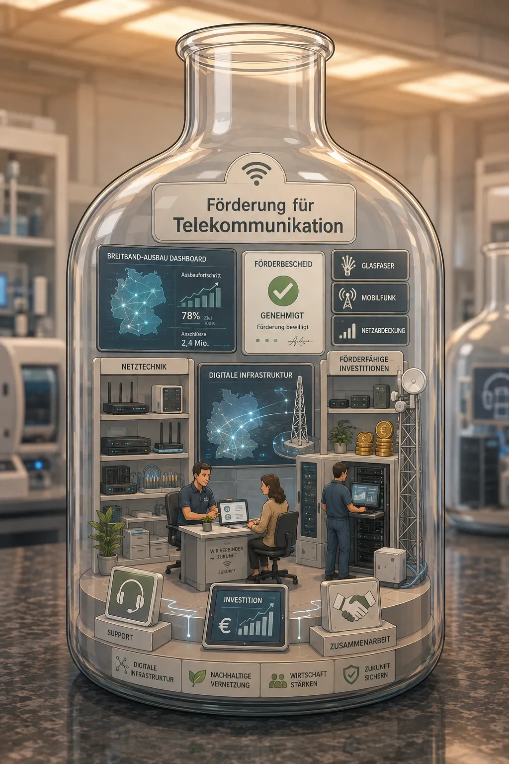 Förderung für Telekommunikation