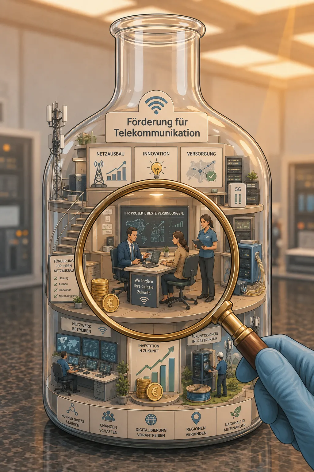 Förderung für Telekommunikation