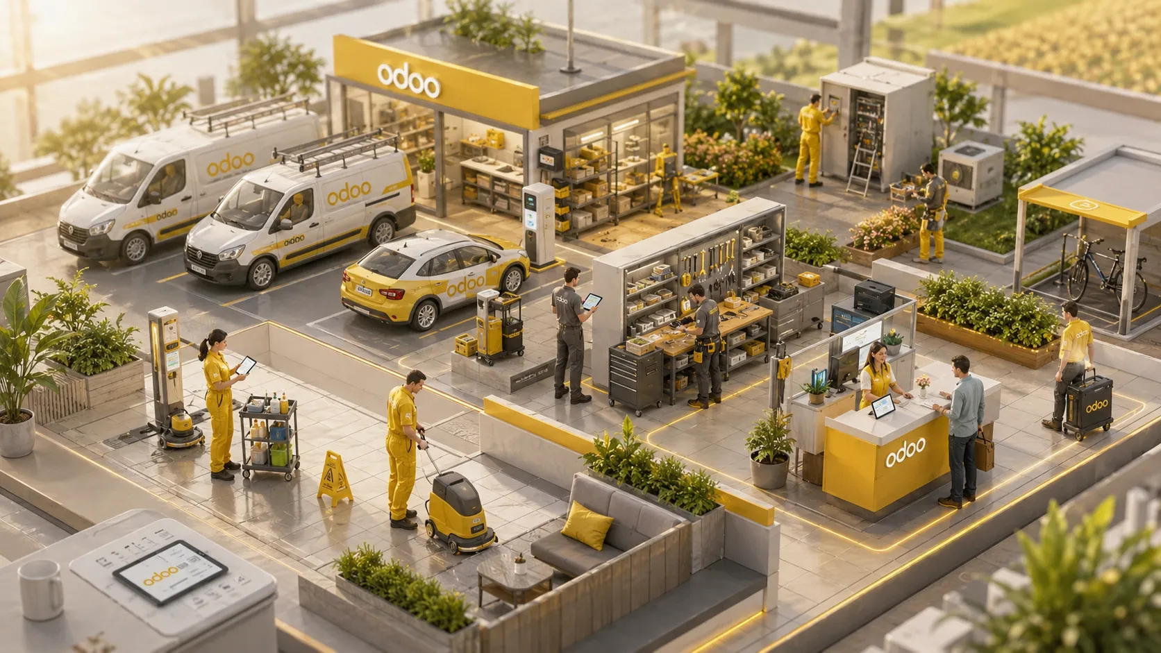 Odoo ERP für Dienstleistungen