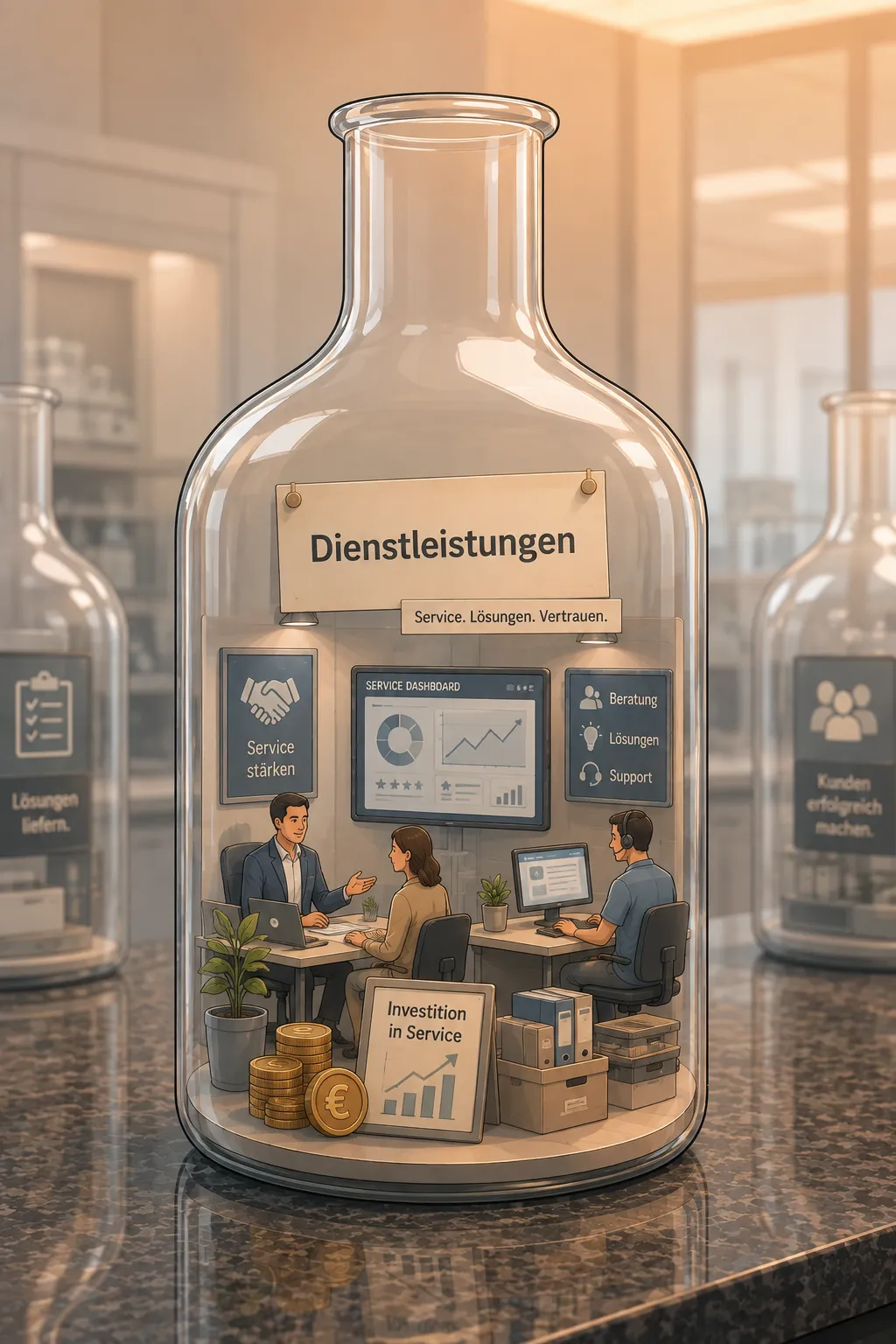 Förderung für Dienstleistungen