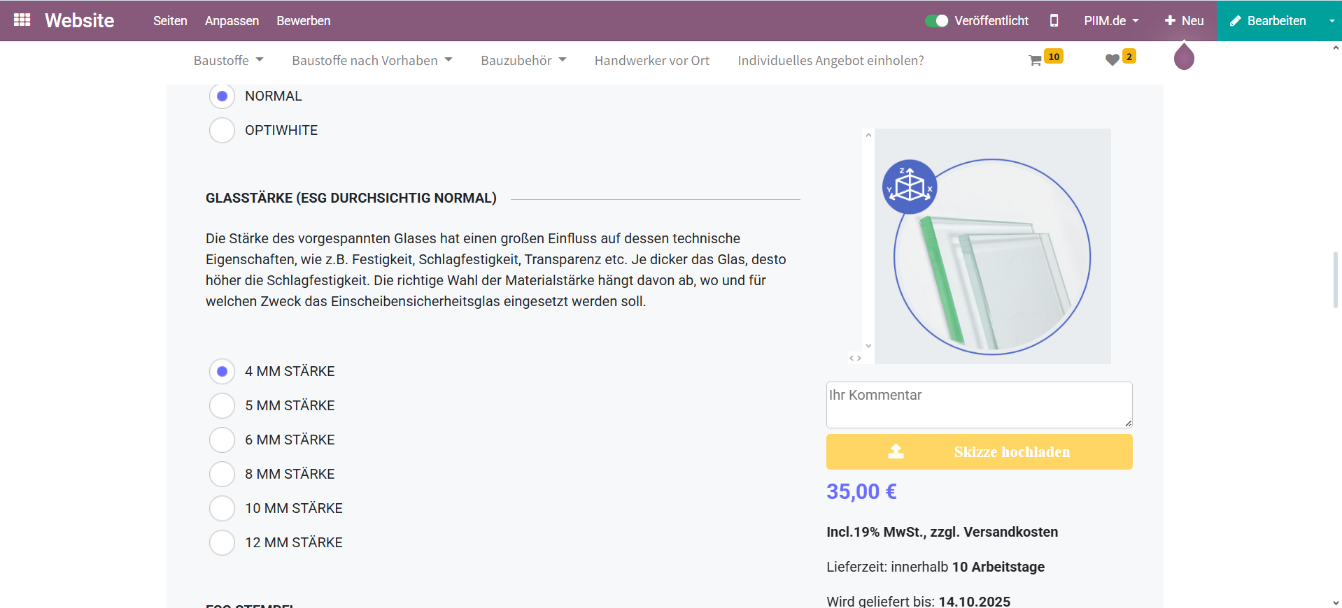 Konfigurator Piim.de