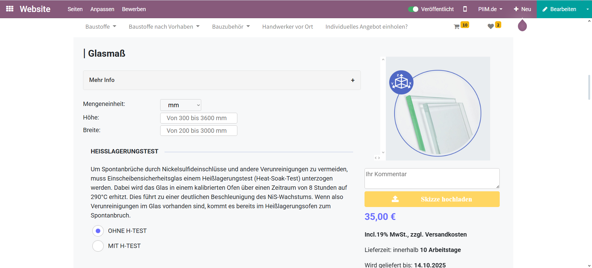 Konfigurator Piim.de